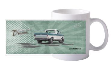Keramiktasse mit Motiv von Pickup KTaPu2020-13